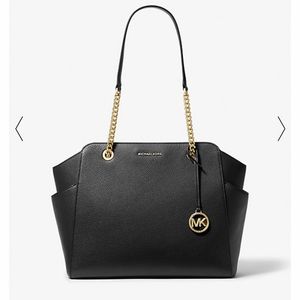 Michael Kors Jacquelyn Medium Pebbled Leather Tote Bag